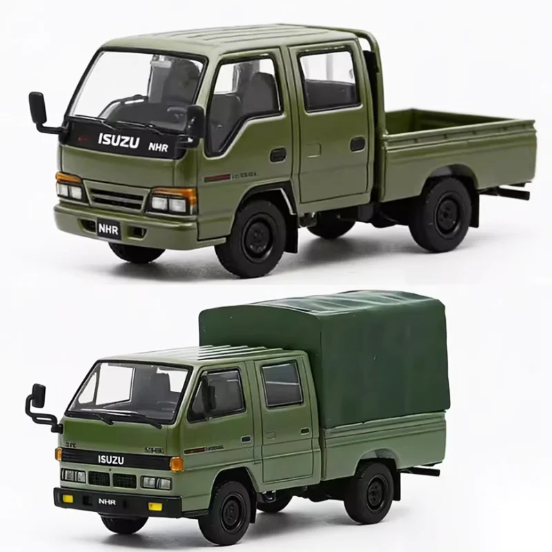 

Масштабная модель грузовика ELF 250 из сплава, 1:64, готовое изделие, имитационная игрушка, коллекционная статическая модель, украшение