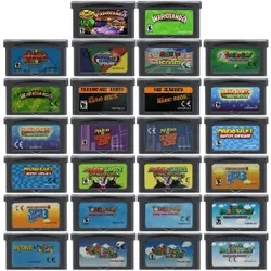 GBA Game mMario series cartridge,32-bit video game console card,Super mMario Advance wWario Land 4 Kart for GBA NDS