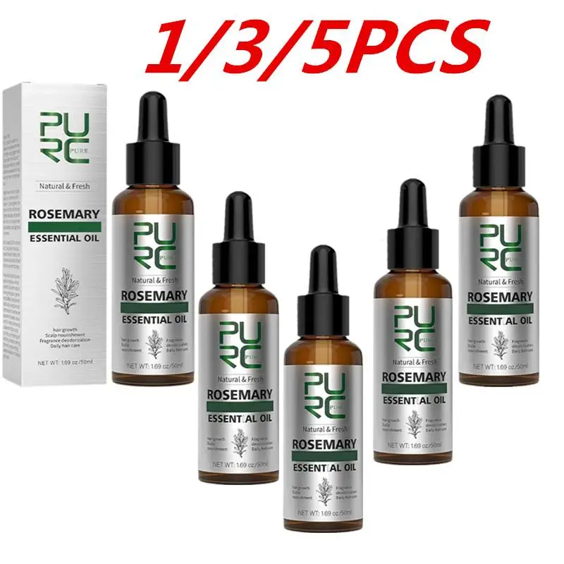 

1/3/5Pcs Rosemary Oil For Men Women Fast Growing Essential Oils Ginger Anti Hair Loss Scalp Treatment Hair Care