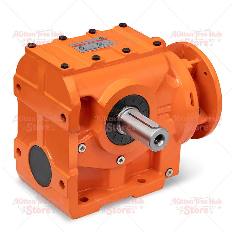 S-type helical worm gear reducer, SF47 reducer, SA47 right-angle hole output vertical reducer.