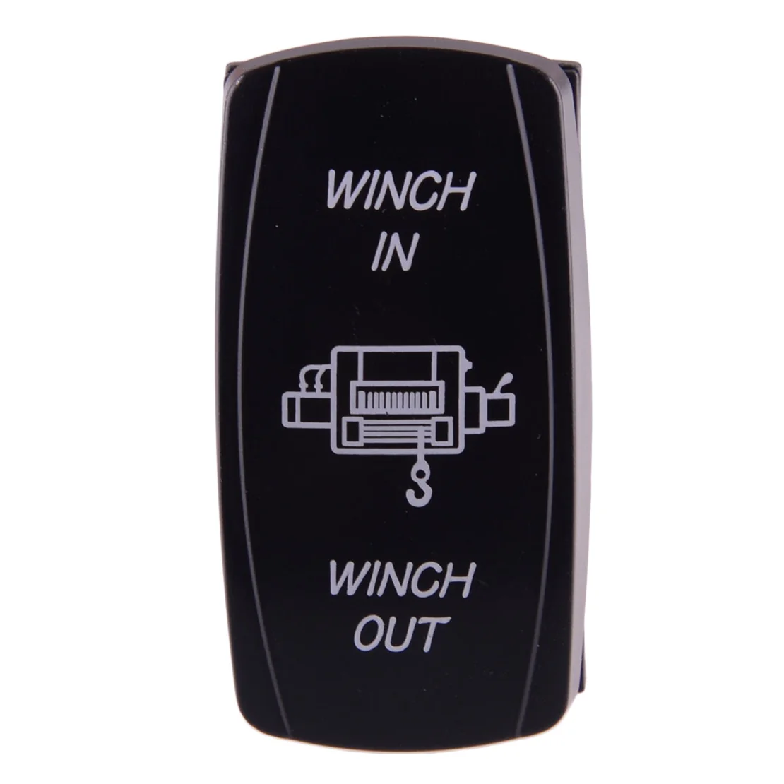 LED 7PIN Rocker Switch Laser Etched ON-OFF Winch In & Out Universal for 4x4 Off-road Boat Marine SUV ATV UTV 20A 12V