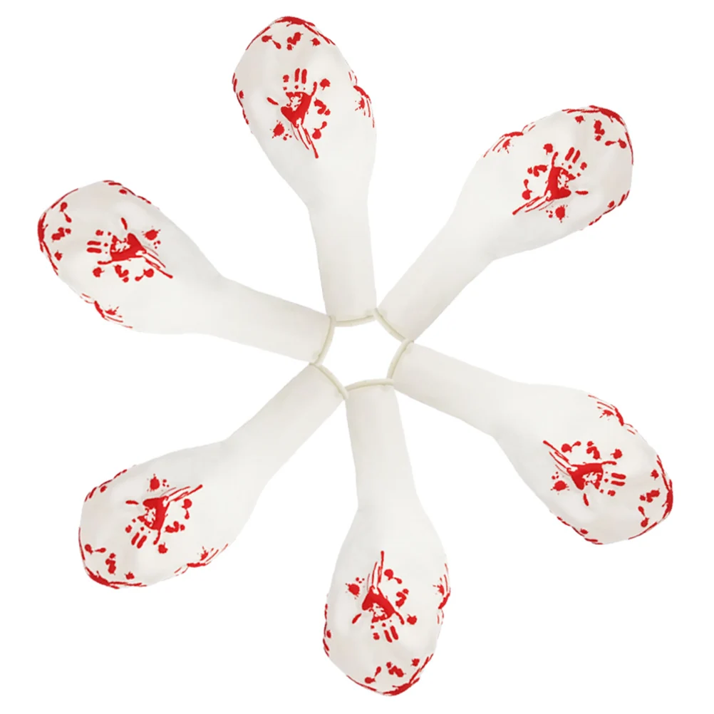 

12Pcs Blood Hand Halloween Latex Balloons Party Supplies 12 Inch Printed Balloons Durable Decoration Balloon Party Decoration