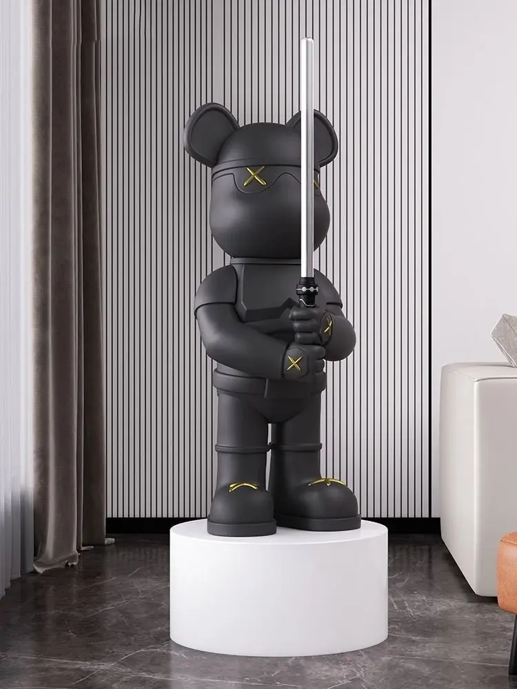 

Lightsaber Bear Internet Celebrity Decoration Creative Large Floor Ornament Home TV Cabinet Entrance Living Room Opening Gift
