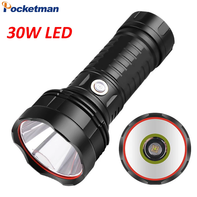 

High Power LED Flashlight USB Rechargeable Flashlights Waterproof Torch Ideal for Camping Hiking Fishing Emergency Use