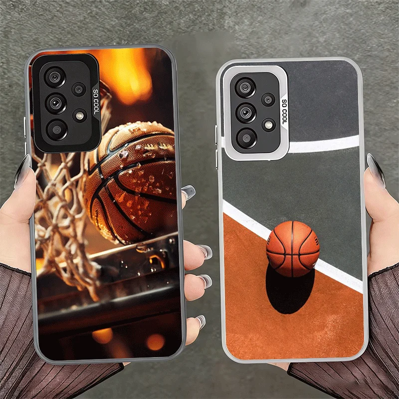 Basketball Basket Sports Soft Phone Case for Samsung A17 A16 A15 A14 A13 A57 A56 A55 A54 A53 A37 A36 A35 A34 A33 A26 A25 A24 A23