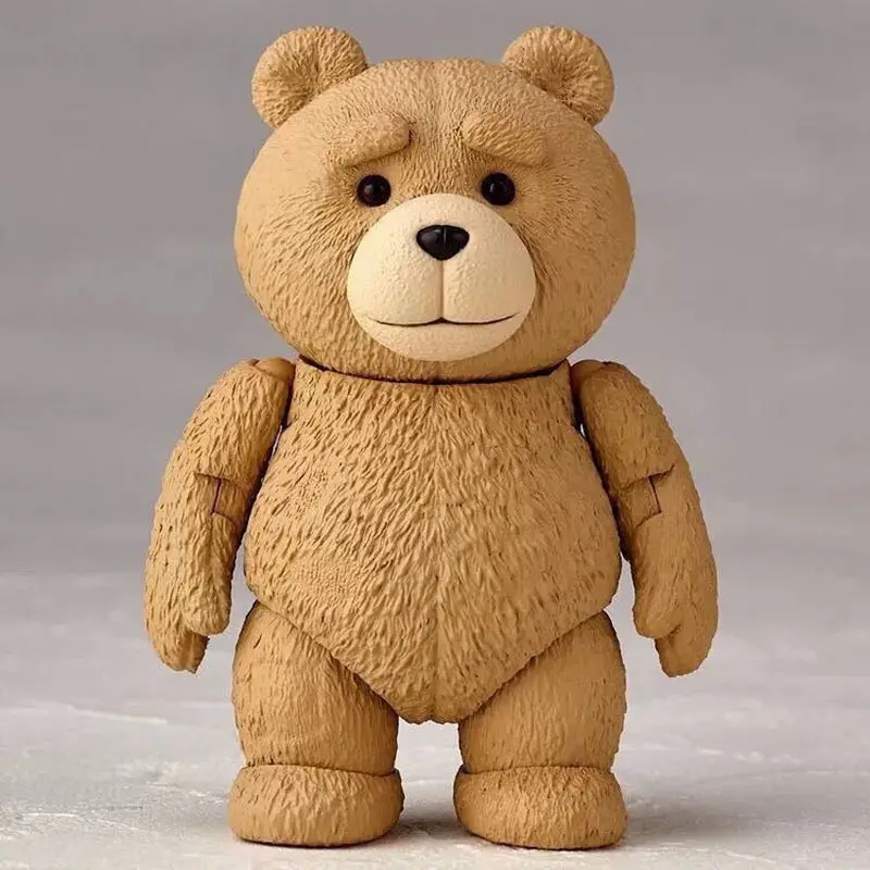 Yamaguchi Style Teddy Bear Ted2 Profanity Revoltech No.006 Bear Cheap Bear Joint Movable Model Doll Toy Figurine Kids Xmas Gifts