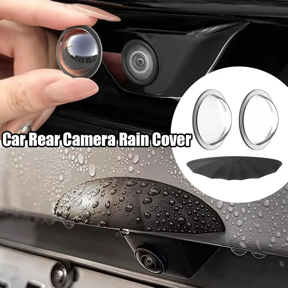 

Car Camera Protection Set 3pcs Clear Lens Cover And Silicone Rain Visor For 360 Degree Rear View Backup Camera Accessories