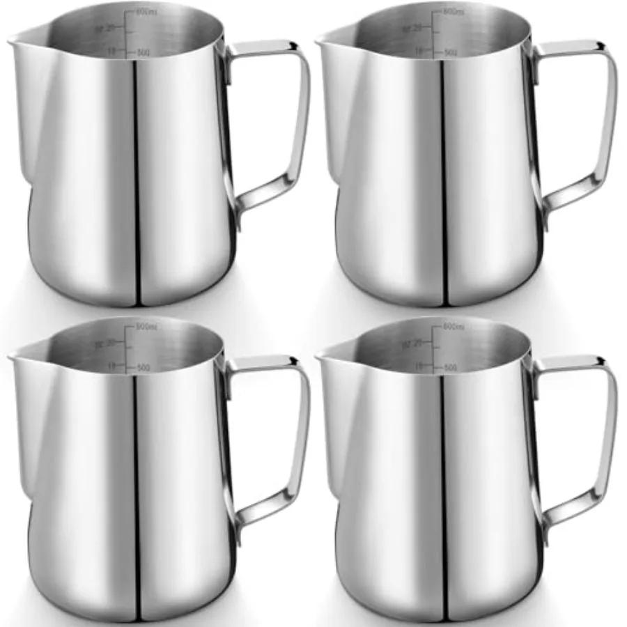 

Pcs Milk Frothing Pitcher 30 Stainless Steel Steaming Pitchers for Coffee Bar Cappuccino Barista Tools Milk Jug Steamer Frother