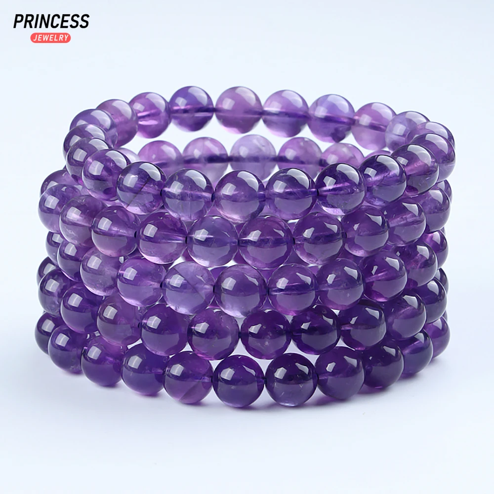 Brasil Ametista Pulseira De Cristal Beads, Sem Rachaduras Contas Soltas Para Fazer Jóias, Atacado Contas De Pedra, Acessórios DIY, A +++