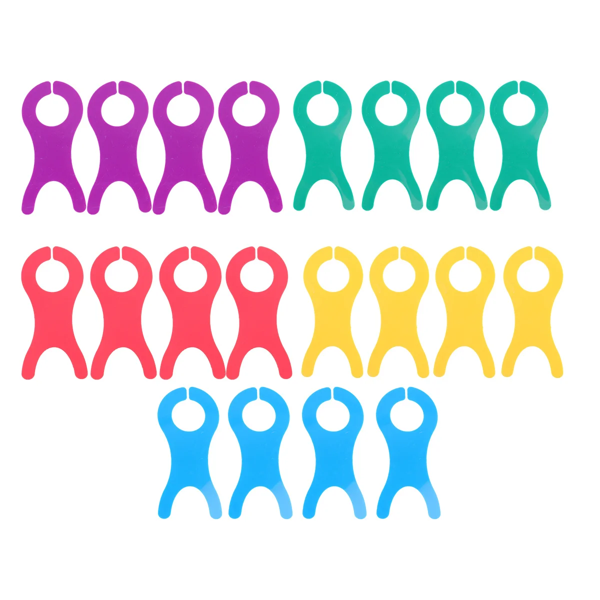 20Pcs Winding Board for Woolen Yarn Plastic Winding Plate Tool Portable DIY Thread Organizer Craft Sewing Accessory Mix Color