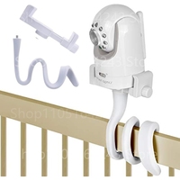 Universal Baby Monitor Bed Bracket Multifunction Camera Holder 1/4 Screw Flexible Clip Hose Holeless Mounting CCTV Phone Stand