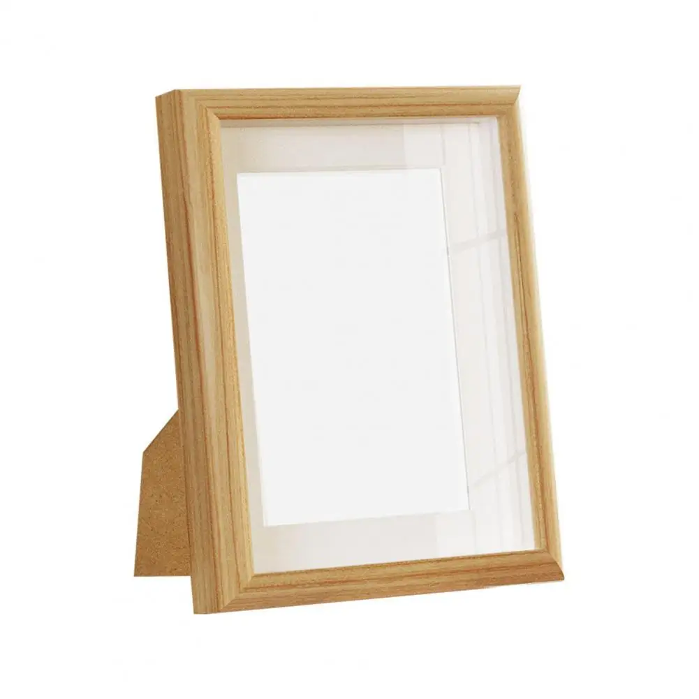 Waterproof Photo Frame Moisture-proof Picture Frame Rustic Wooden Photo Frame with Glass Display Vintage for Home for Bedroom