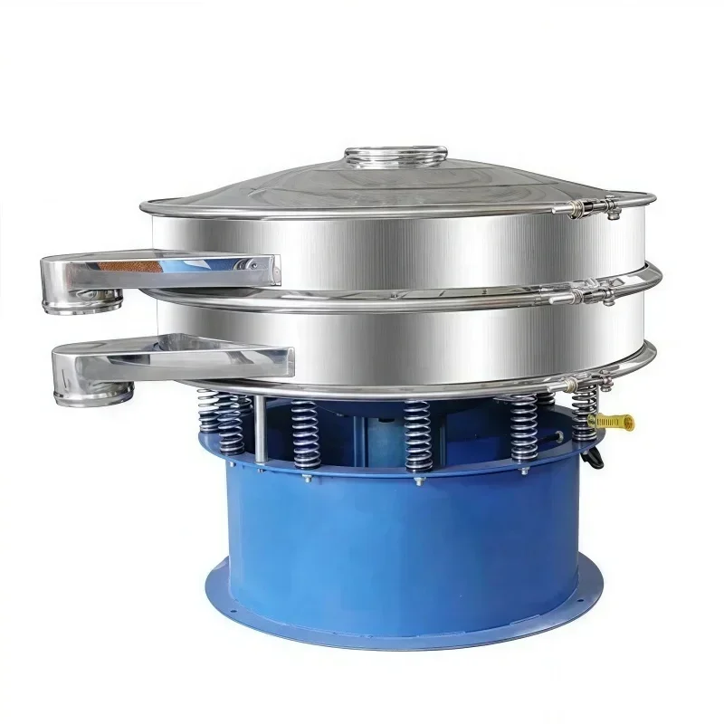 

【HOT】Wholesale Customization Small Portable Rotary Food Powder Vibrating Screen Filter Equipment Stock Available