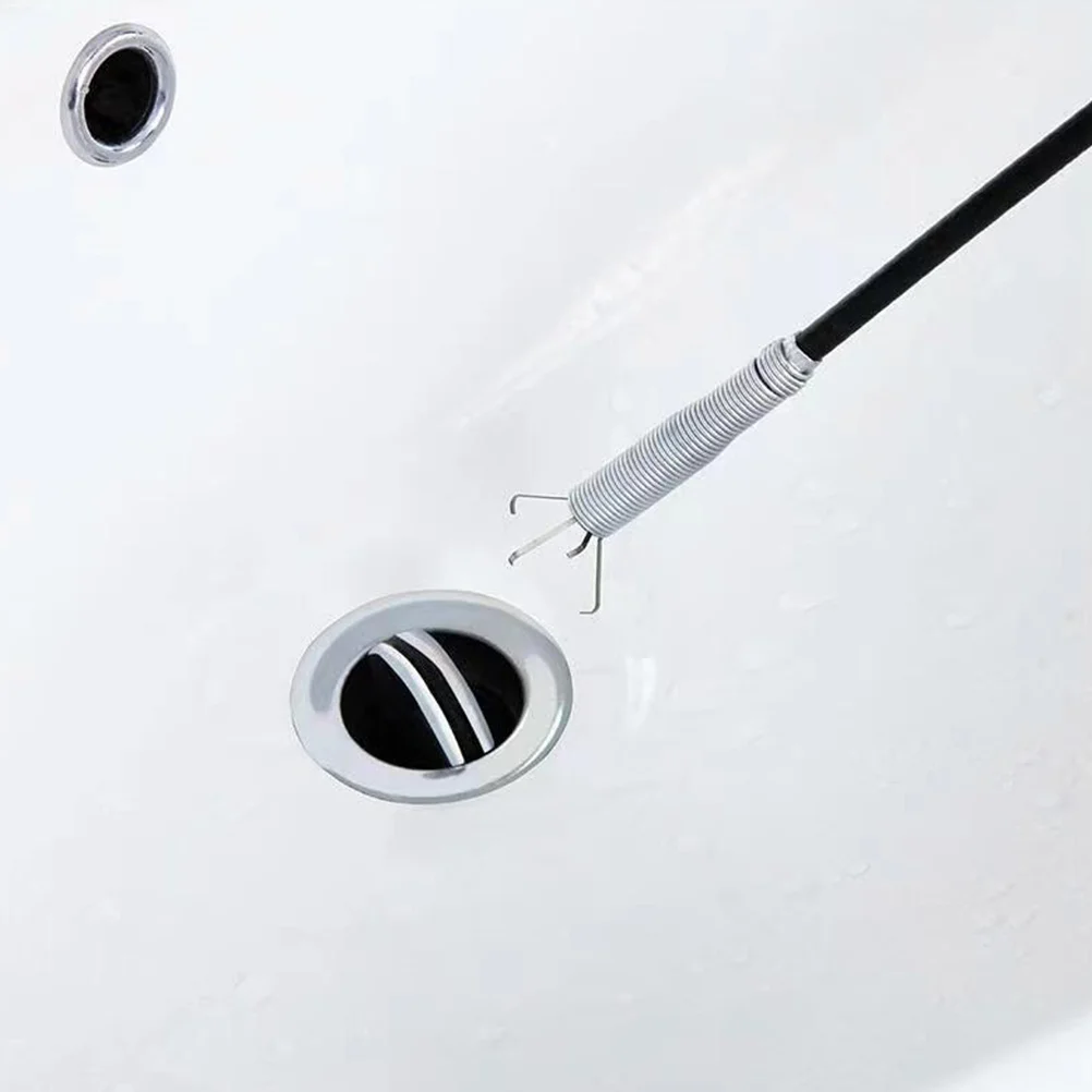 

2 шт., гибкий зажим для шланга, инструменты для очистки дренажа, крючок для драги, ловушка для волос, сантехнический инструмент для дноуглубления, домашний чистый драга, коготь