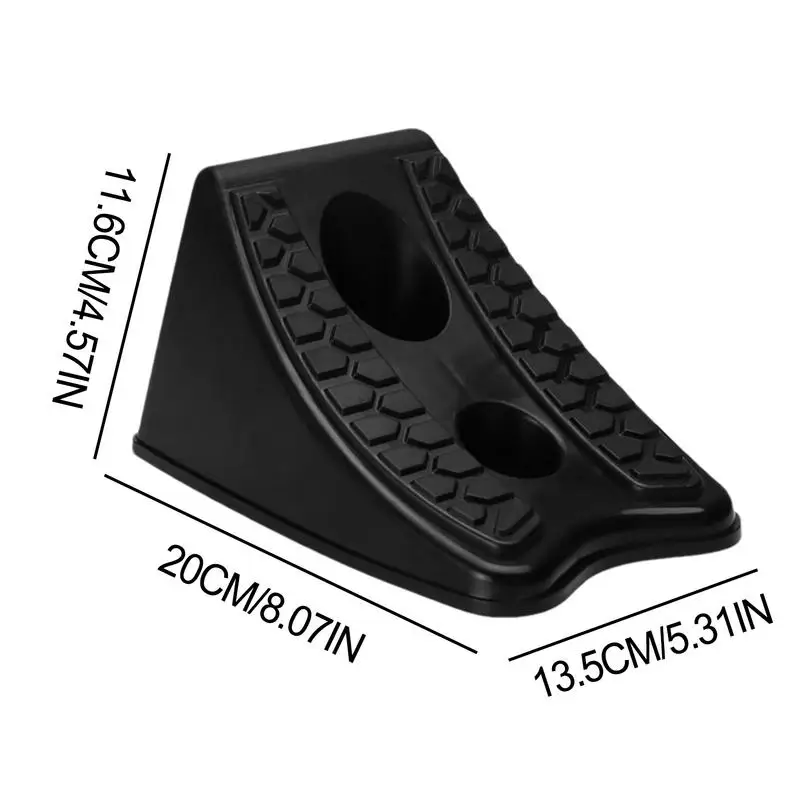 차량 바닥 스토퍼 자동차 차고 정지 양호한 마찰 이동식 자동차 휠 스토퍼 블록, 향상된 안전을 위한 미끄럼 방지 디자인, 2 개