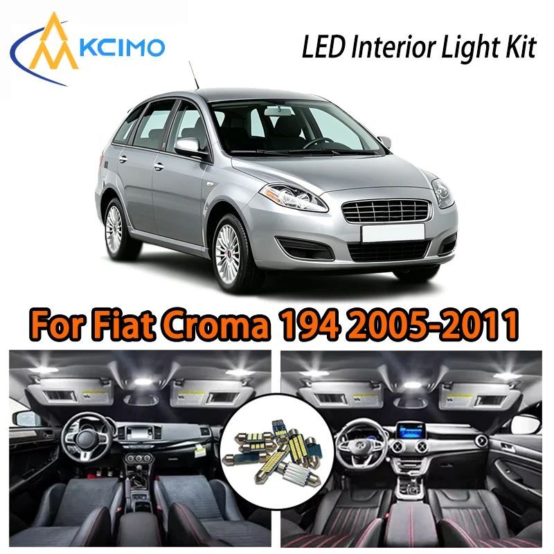 

For Fiat Croma 194 2005-2011 LED Kit, Two Color Choices, Super Bright Easy Install Interior Lights
