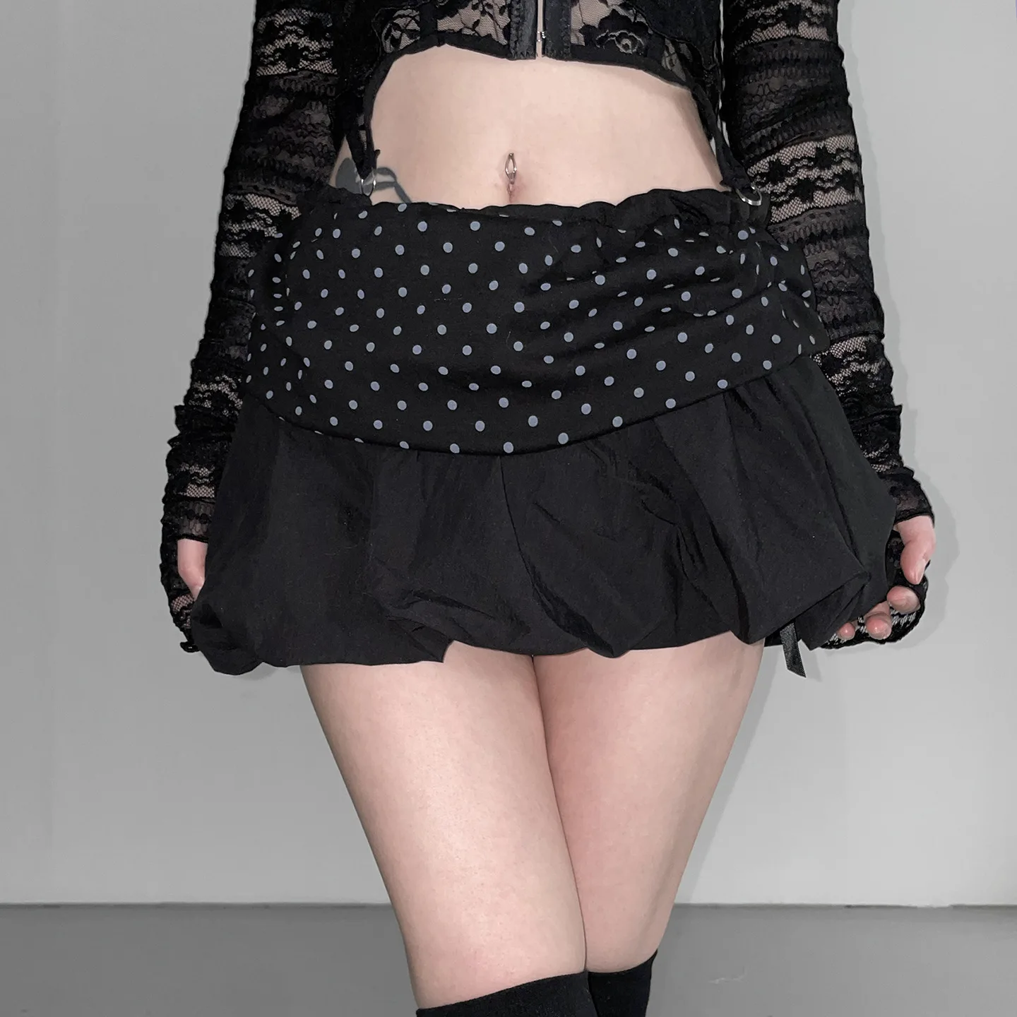 2026 new summer polka dot pleated short skirt, spicy girl trend, casual, simple, fresh, sweet, daily, niche, versatile, dating