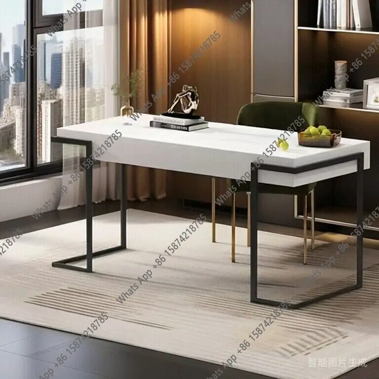 

Italian minimalist modern desk computer table makeup table study desk designer style fashion