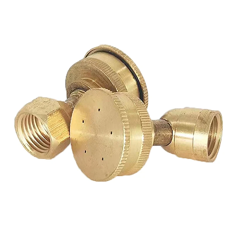 1 Stuk Irrigatie Tuin Sprinkler Kop Verstelbare 5 Gaatjes Messing Sproeier Nozzle M14 Verstuiven Spuitslang Fitting Agrarische