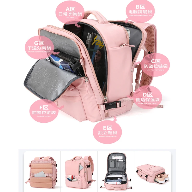 À prova dwaterproof água mochila de viagem mochila escolar multifuncional portátil mochilas masculino feminino sacos de bagagem ao ar livre mochila feminina