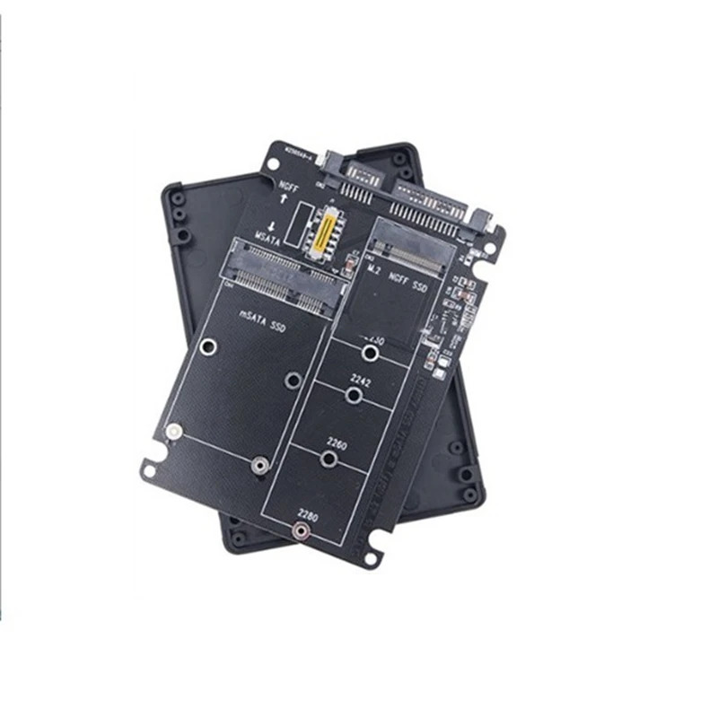 M.2 Solid-State SSD To Sata3 Ngff Msata To Serial Adapter Card Dual-Use 2-In-1 With Switch