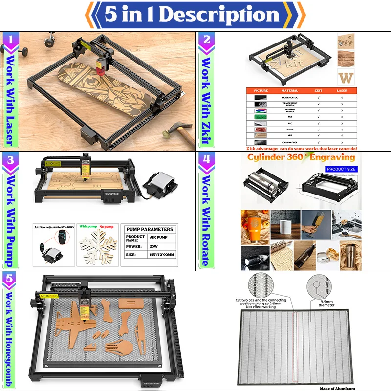 160W Laser Engraver With Rotarty Roller Wood Printer Laser Engraving And Cutting Machine For Wood Cnc Router Machine