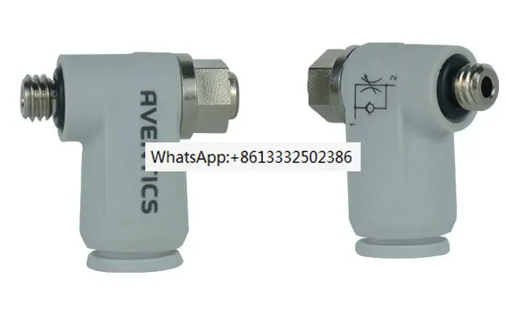 

2PCS Homag 4-011-04-1615 Throttle Valve 4011041615 THROTTLE STOP VALVE STECK M5 D=4 For HOMAG Woodworking Machine