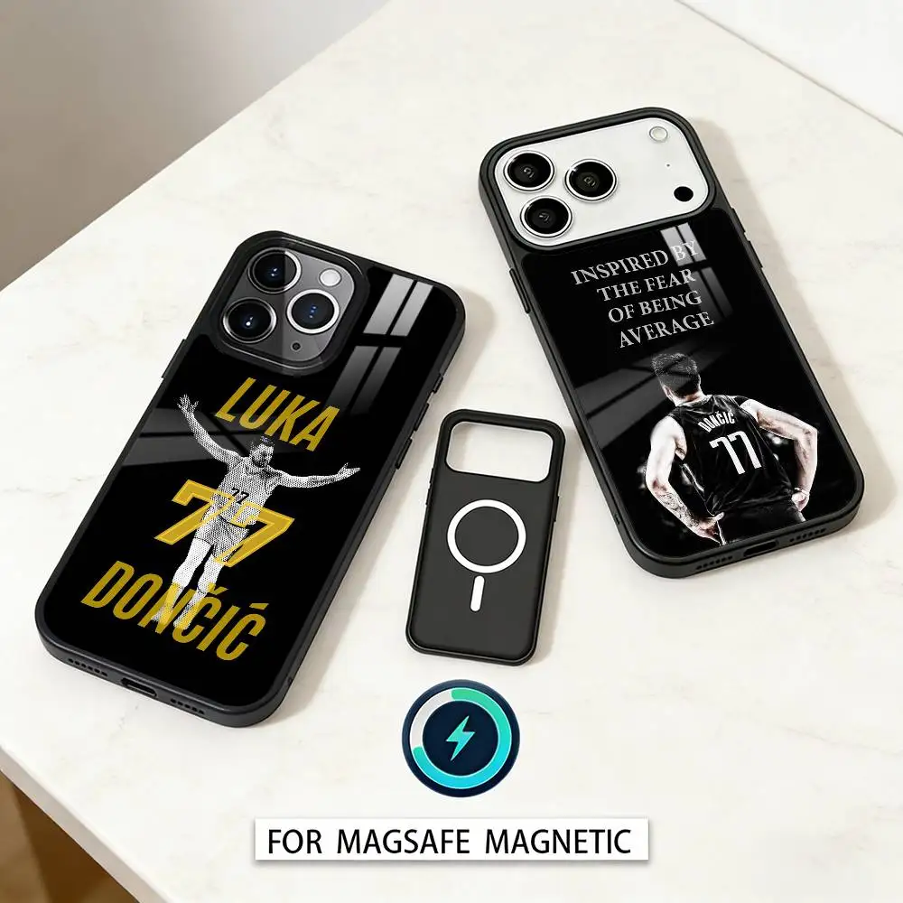 

Чехол для телефона COOL L-Luka Doncic 77 для iPhone 17,16,15,14,13,12,Pro,Max с магнитной беспроводной зарядкой Magsafe