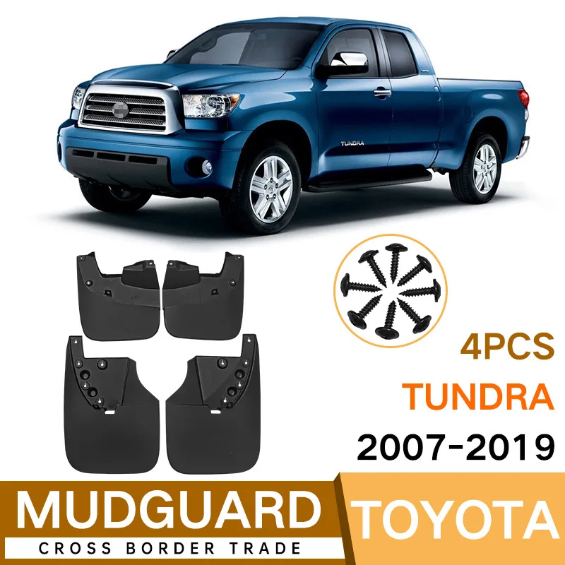 

For Toyota Tundra 2007-2019 black car mudguard Reduce dust Resist tire dirt car accessories tools