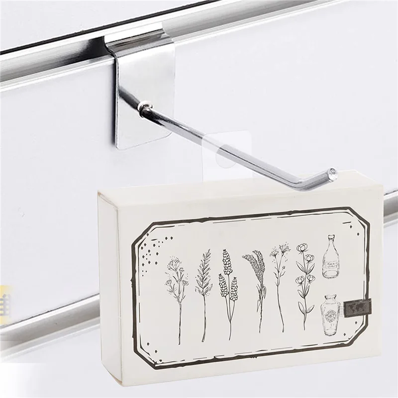 1000 PCS Self Adhesive Hanging Tabs, 1x1-1/2 Inch Round Hole Hanger Hang Tag Hooks for Retail Store Supplies Display B20