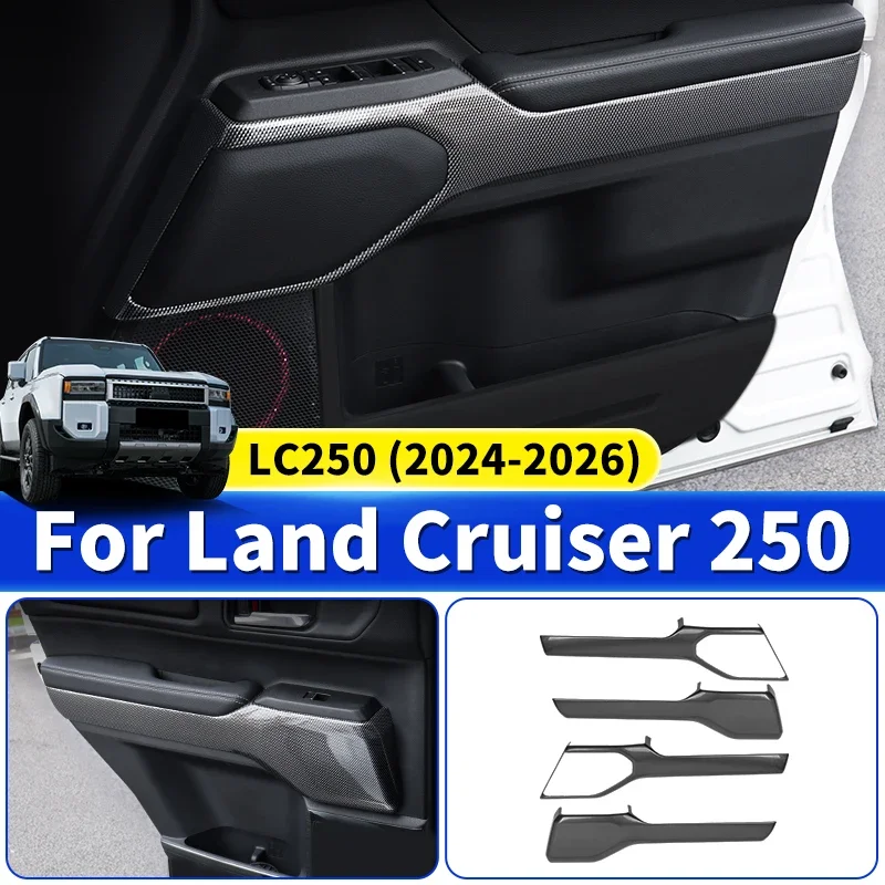

For Toyota Land Cruiser 250 Prado LC250 j250 2024 2025 ABS Car door Interior Panel Decoration Trim Sticker Interior Accessorie