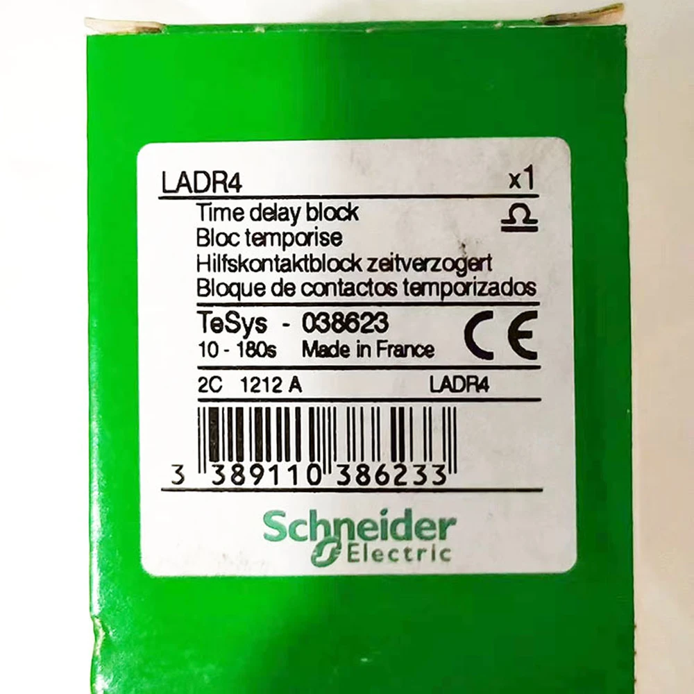 100% оригинальное реле Schneider France LADR4 10-180S, блок задержки времени, задержка отключения LA-DR4 1NO 1NC, задержка отключения питания для контактора
