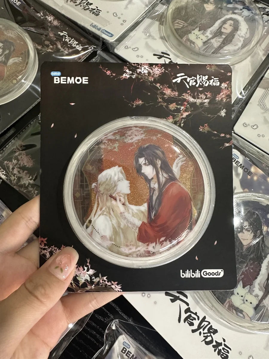 Heaven Official's Blessing Tinplate Badge for Backpack Tian Guan Ci Fu Hua Cheng Xie Lian Cosplay Pin Anime Jewelry itabag Decor