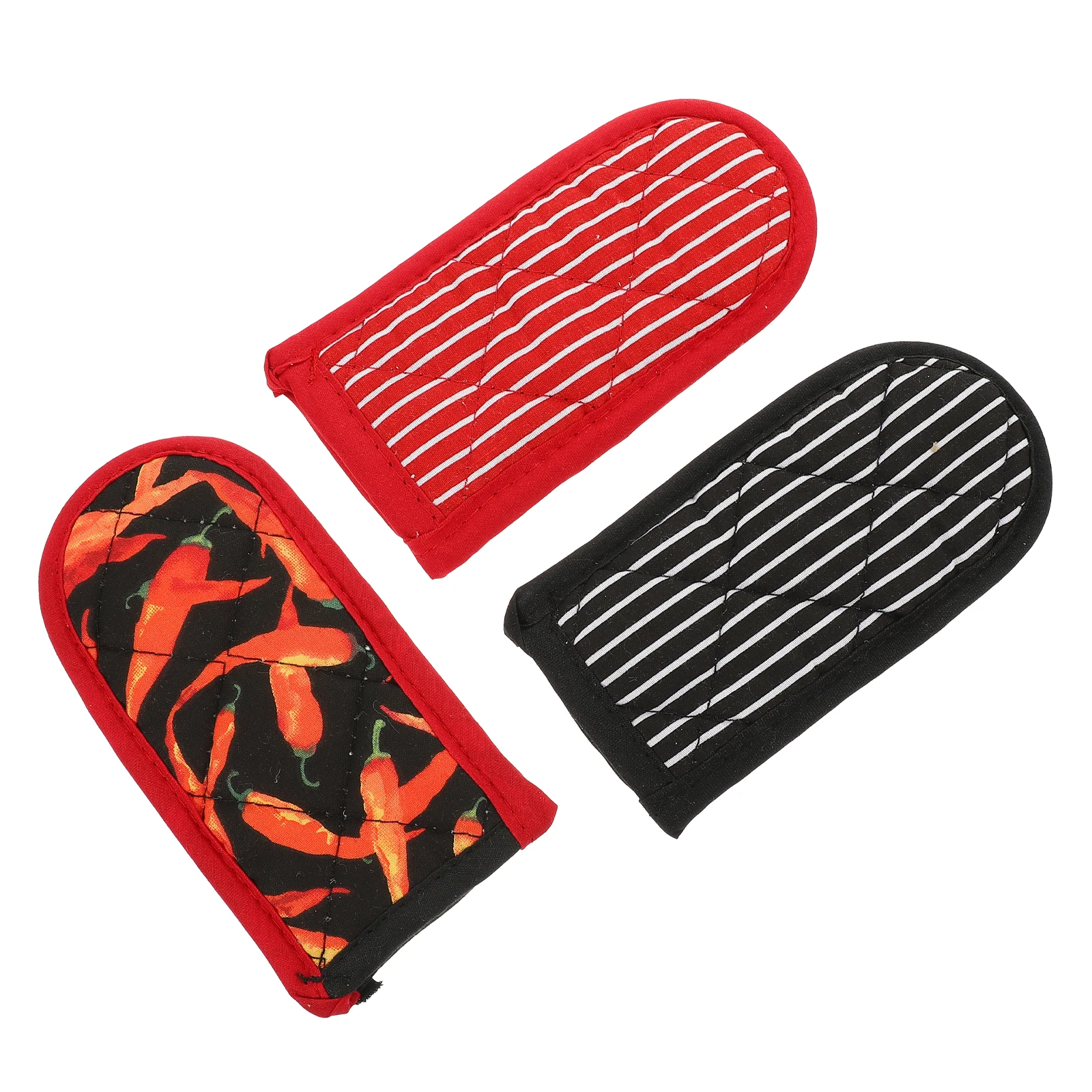

3pcs Pot Handle Cover 3x6inch Anti-scald Heat-insulation Non-slip Cotton Kitchen BBQ Baking Tools Pan Grip Holder Lightweight