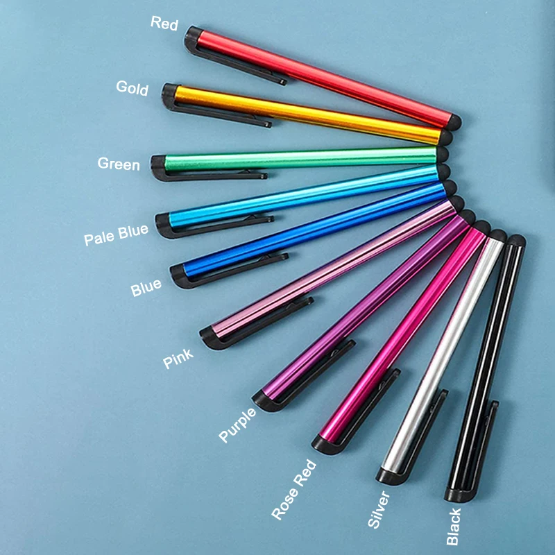 Universele styluspen voor iPhone 13, iPad Pro, Samsung tablet, Android, draagbare aanraakpen voor alle capacitieve schermen met penclip - afbeelding 1