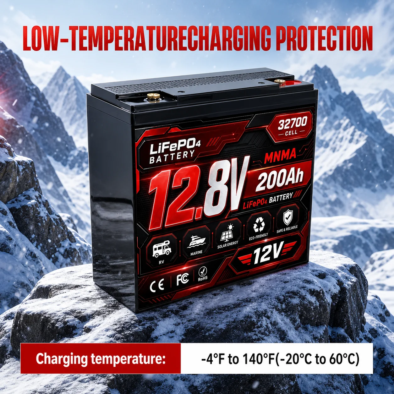 Ups Power Supply Outdoor - 12V 200Ah 220Ah baterai lithium iron