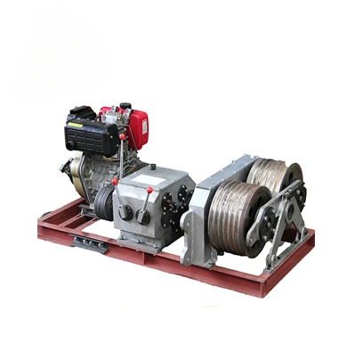 Good quality Double drum motor Power Pulling Winch