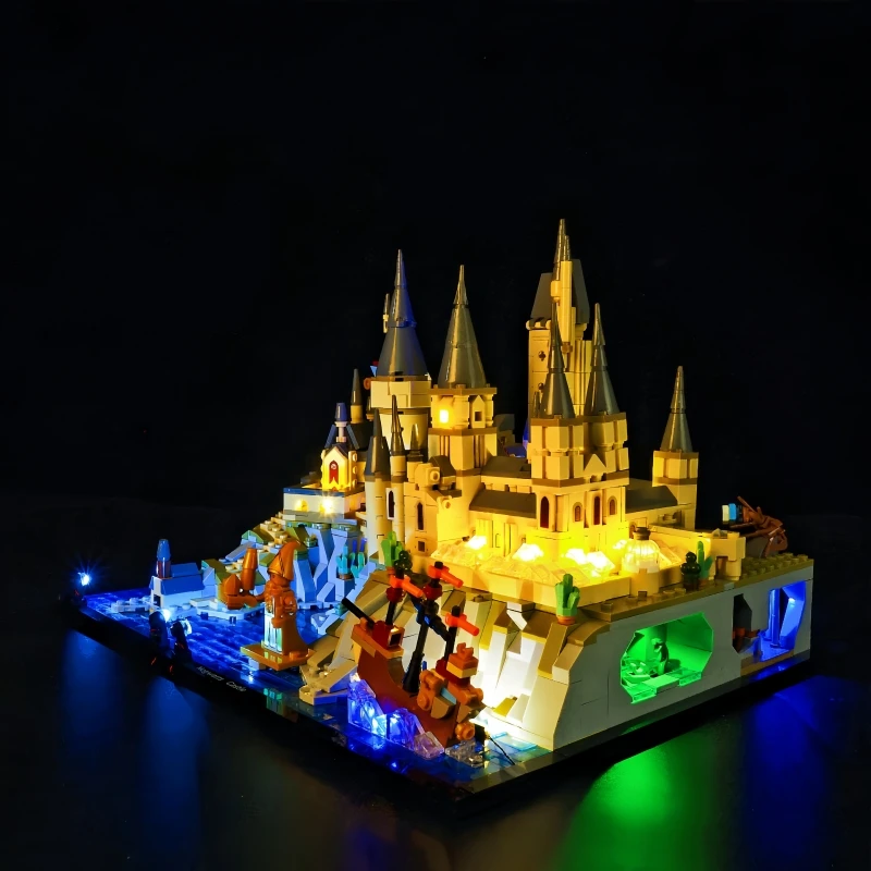 (Not the Building Blocks) 5v LED Light For Lego 76419 Harry Potter Hogwarts Microscale Castle and Grounds Decorative Lamp