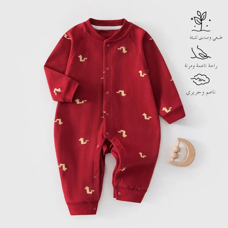 tutina-rossa-pura-per-neonati-celebrazione-dell'anno-del-coniglio-pigiama-a-maniche-lunghe-in-cotone-comoda-tutina-per-dormire