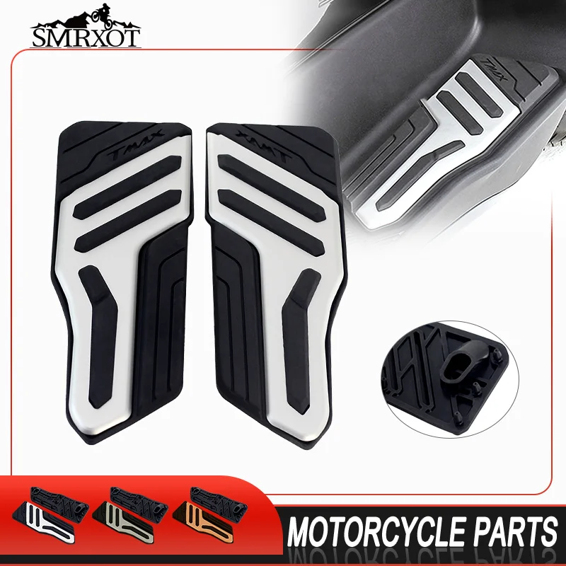 Motocicleta dianteira traseira Footboard, Peg Pads, pés Passos, Pad Pedais, TMAX560 TECH MAX, 2022, 2023, 2024