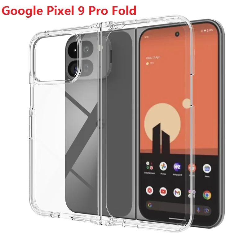 For Google Pixel 9 Pro Fold Case Front Frame Clear Back Protection Cover For Google Pixel Fold 2