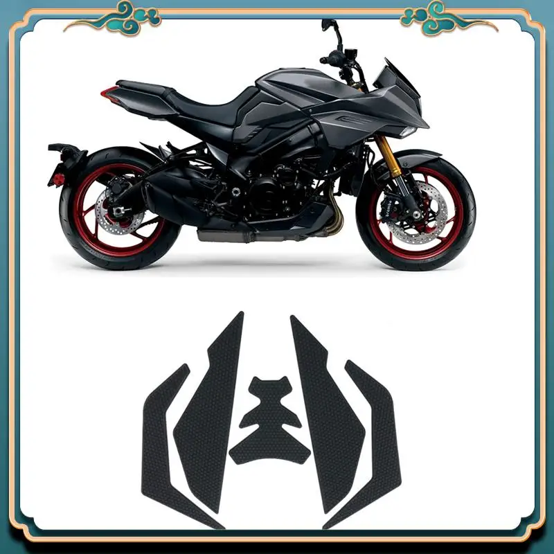A54P-For SUZUKI KATANA 2021-2023 Motorcycle Tank Pad Anti Slip Fuel Oil Tank Side Knee Grip Decal Protector Accessories