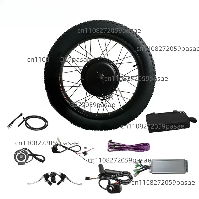 48V 1000W 26*4.0 Size Modified Electric Bike Snow Vehicle Fat Tire Kit Front/rear Drive Accessories