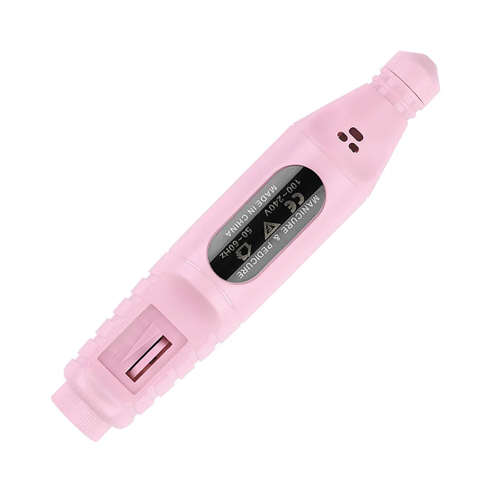 Elektrische polijstmachine Draagbare manicure polijstmachine voor nail art tool voor nail art exfoliërende polish roze