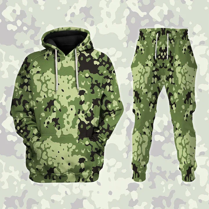 Camouflage Hunting Animal 3D Print Hoodies Suit Man Woman Tracksuit Pants 2pcs Sets Pullover Cosplay Hoodie Jogging Set
