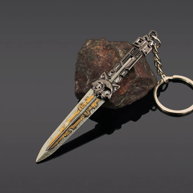 Periféricos de juego Delta Force de 9cm/7,87 pulgadas, cortador de moscas de datos, Mini llavero, modelo de arma, accesorio, cuchillo Katana, artesanía de Metal, regalos, juguetes para niños