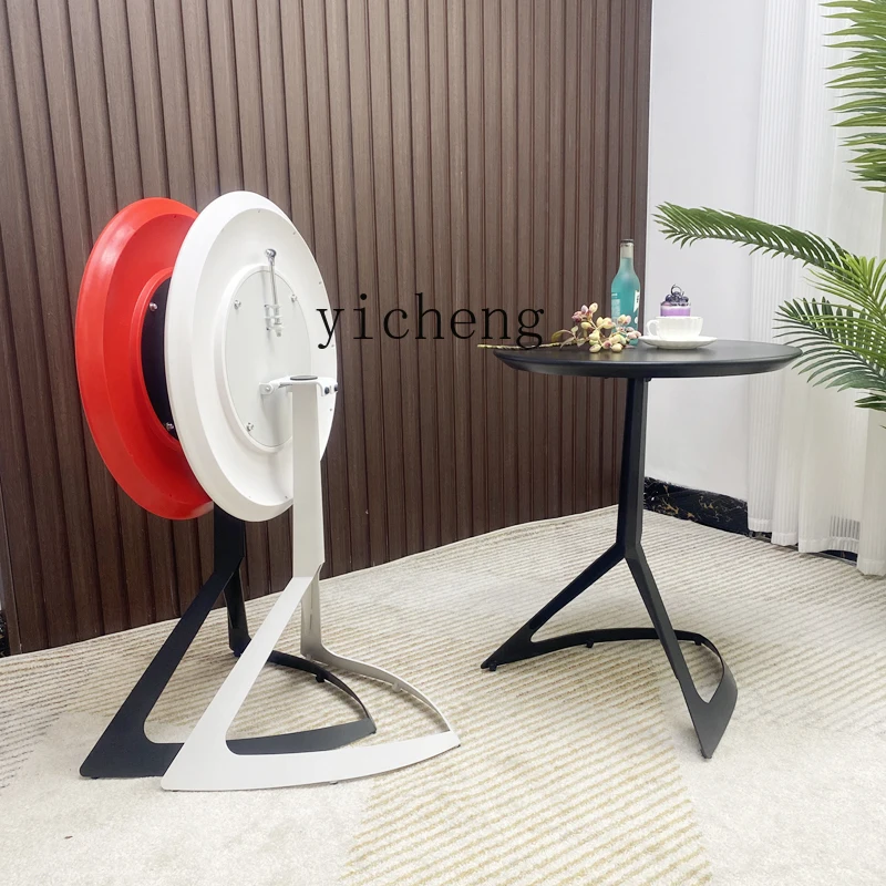 ZC ABS Plastic Occasional Table Folding round Table Coffee Table