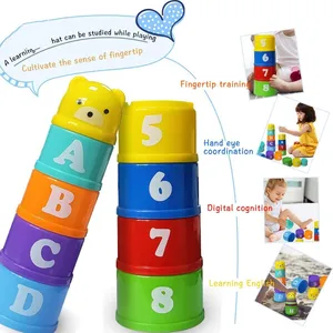 Montessori Educational Toys for Children, Stacking Cup, Beach Pool, Children's Bath, Baby Bubble, Christmas Gift, 0-12 months 12 Main Sales toy Bebe 0 12 months - №9
