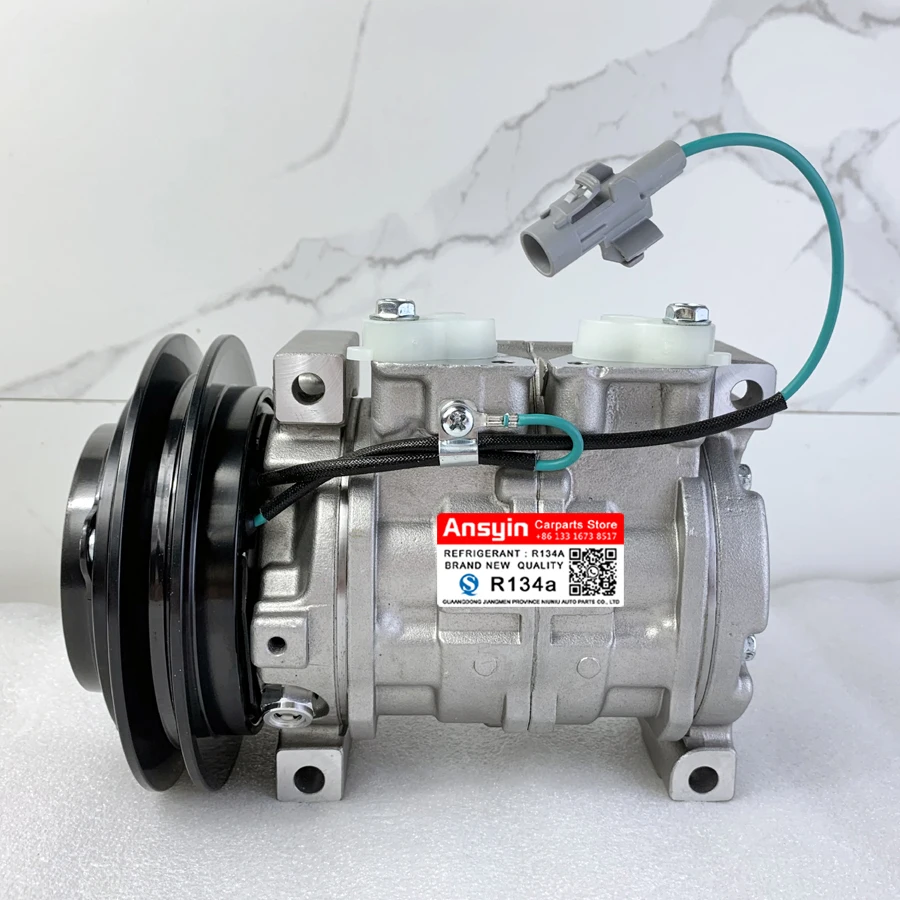 10S13C AC Air Conditioner Compressor For HINO RANGER 238 258 268 338 7.7L TRUCK 88310E0110 447220-4442 447180-2910 88310-1740