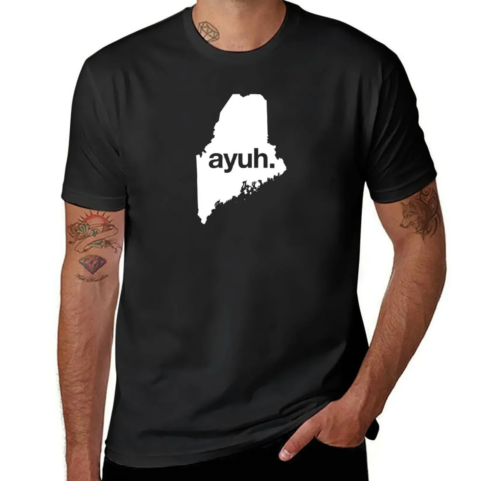 

Ayuh - The Maine Word T-Shirt Blouse tees quick drying anime tshirt t shirt for men